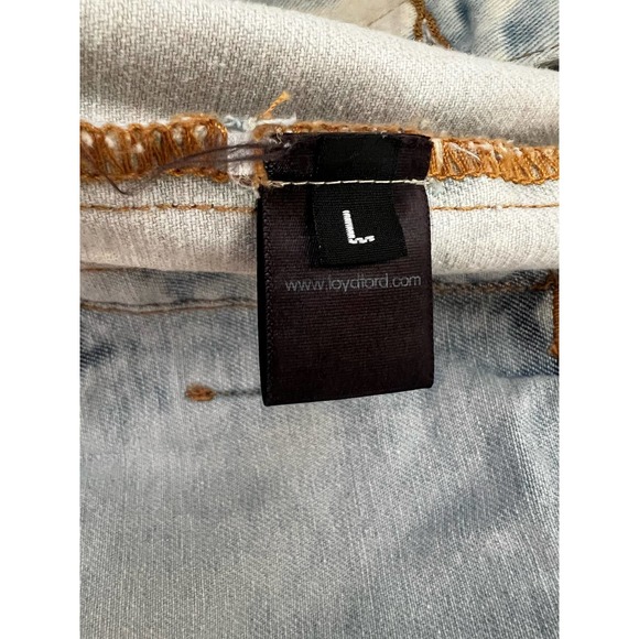 Loyd/Ford Distressed Acid Wash Sleeveless Denim Jacket - Size L - NWOT - Picture 6 of 6